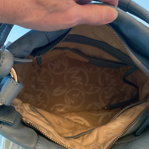 Michael Kors denim blue leather purse - Picture 6 of 8